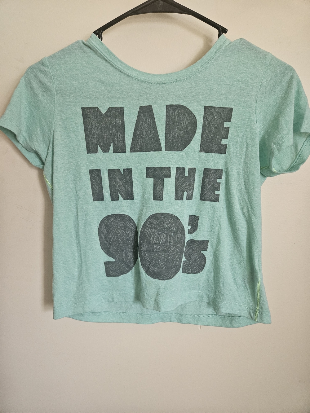 Bethany Mota Mint Green Graphic Crop Tee